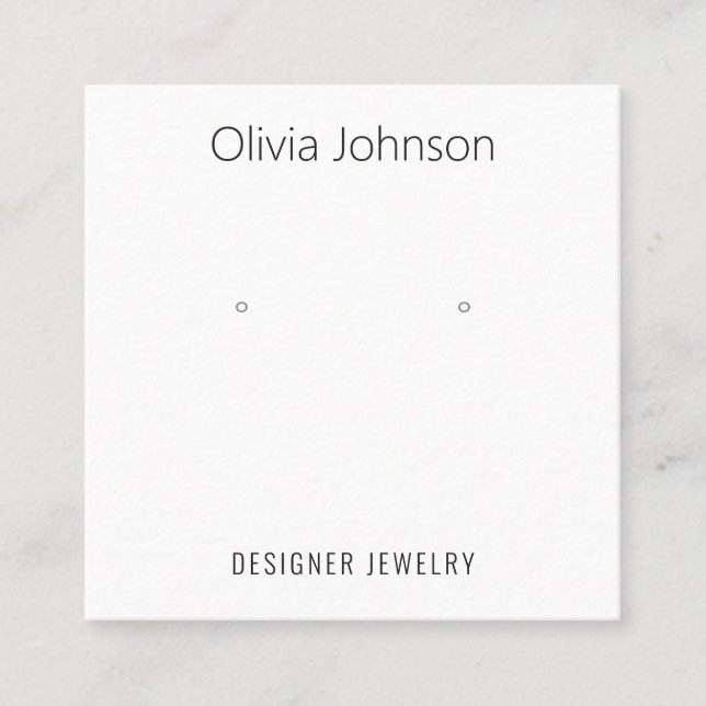 Affärskort för minimal judisk avläsning av Visning Fyrkantigt Visitkort (Framsida)