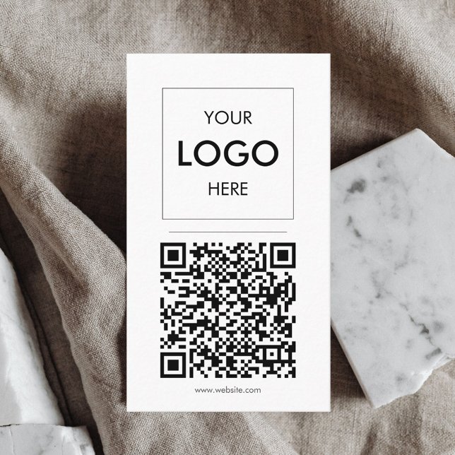 Affärskort för minimal Professionell för QR-logoty Visitkort (Skapare uppladdad)