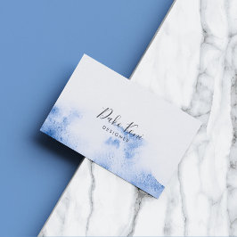 Affärskort för minimalistisk och elegant vattenfär visitkort