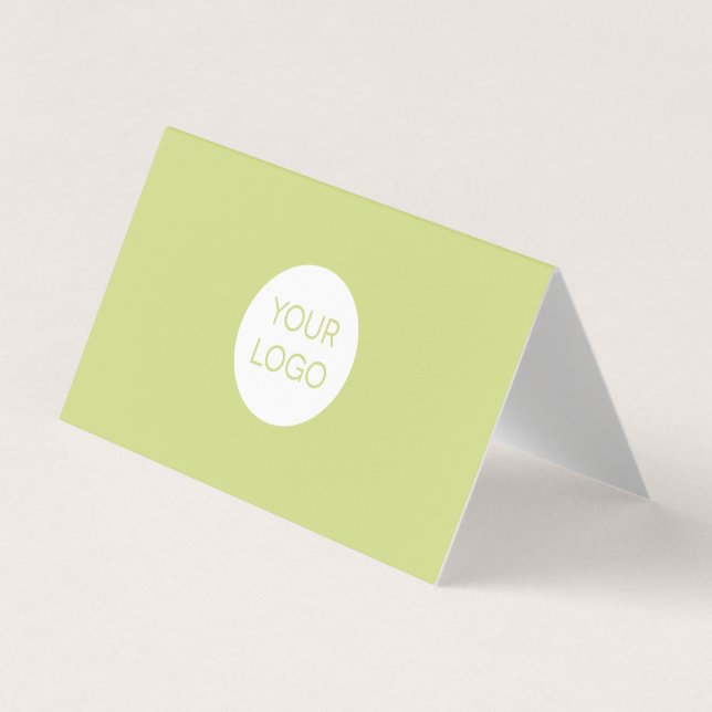 Affärskort för modern Grönt Professionell med Logo Visitkort (Framsida)