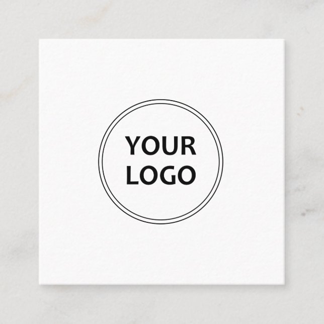 affärskort för modern professionell logotyp fyrkantigt visitkort (Framsida)