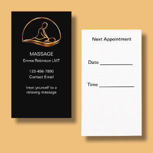 Affärskort för Möte påminnelse om klassmassage Visitkort