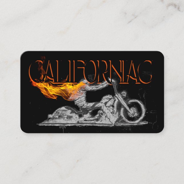 Affärskort för motorcykel i snyggt visitkort (Framsida)