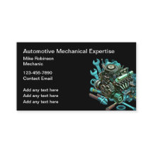 Affärskort för motorfordonsmekanism
