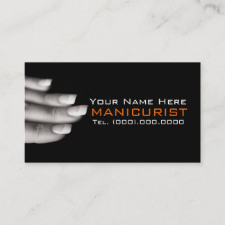 Affärskort för Nail Salon Manicurist Professionell Visitkort
