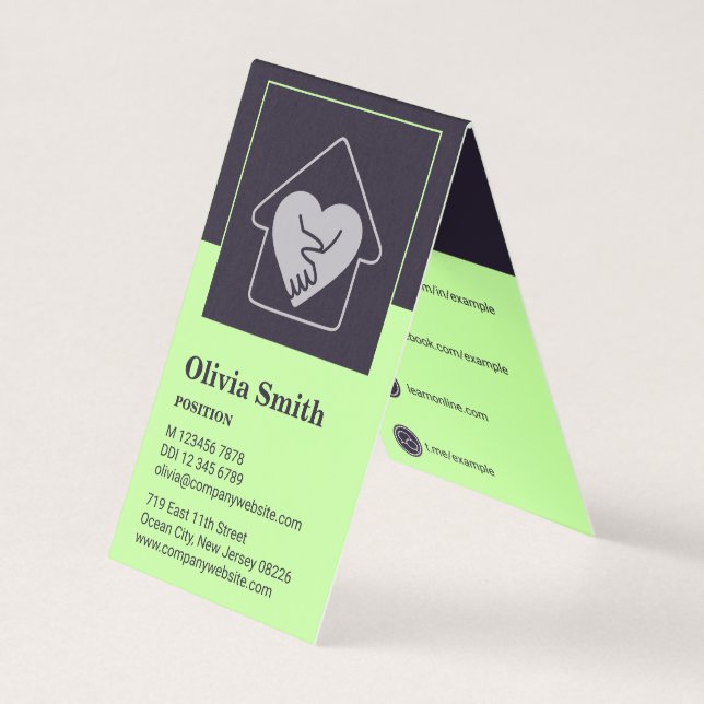 Affärskort för nätverk för äldre Professioneller Kort (Framsida)