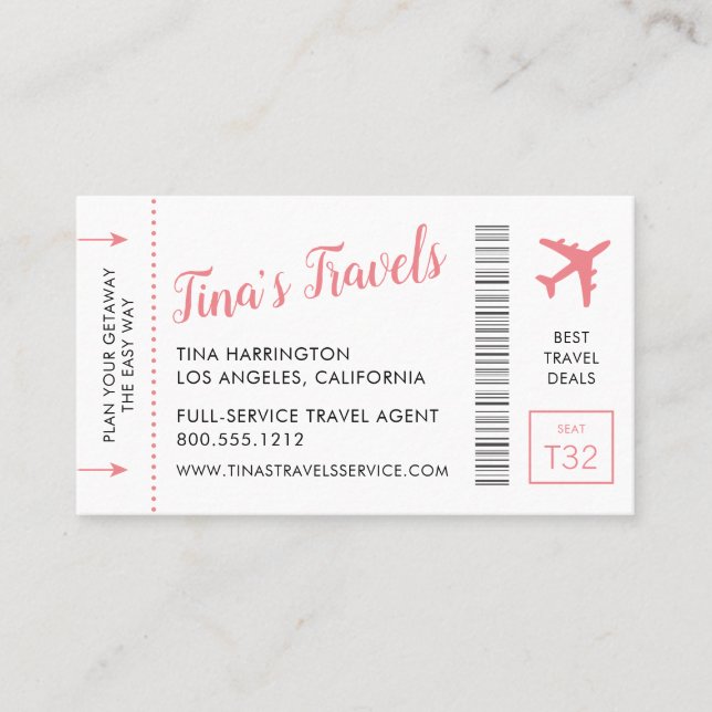 Affärskort för ombordstigning visitkort (Framsida)