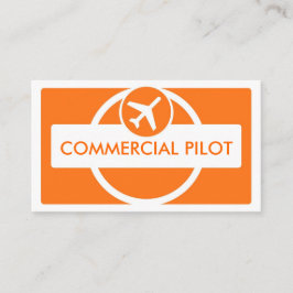 affärskort för orange vit enkel anpassningsbar visitkort