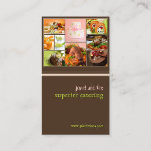 affärskort för ost eller Catering Visitkort