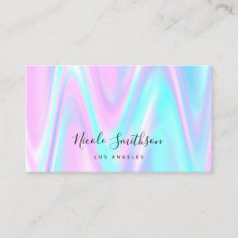 affärskort för pastellblå lila visitkort