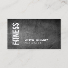 Affärskort för personlig tränare i Chalkboard Fitn Visitkort