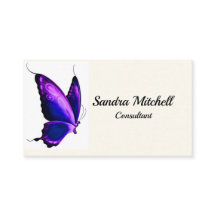 Affärskort för Personligen anpassningsbar Butterfl