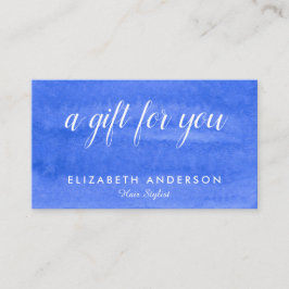 Affärskort för presenter för vattenfärgsperiwinkle visitkort