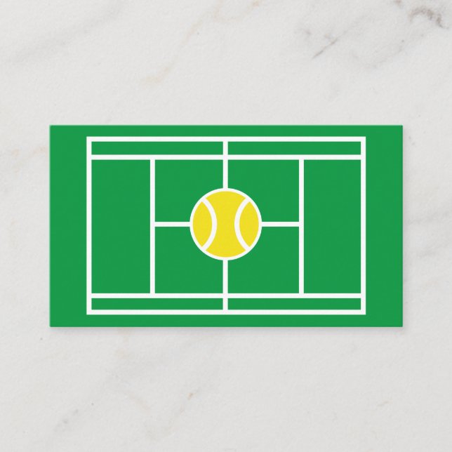 Affärskort för Pro Tennis Instruktör Visitkort (Framsida)