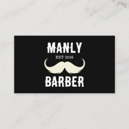 affärskort för professionell barber shop visitkort