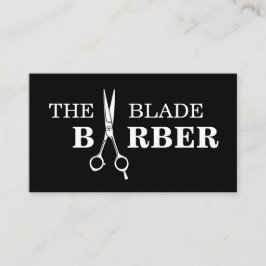 affärskort för professionell barber shop visitkort