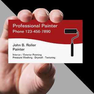 Affärskort för professionell Painter Visitkort