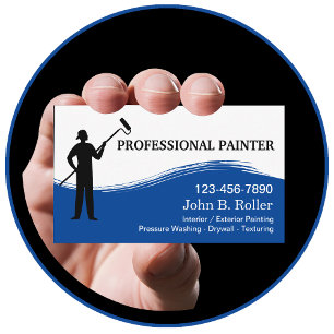 Affärskort för professionell Painter Visitkort