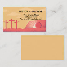 Affärskort för professionell pastor