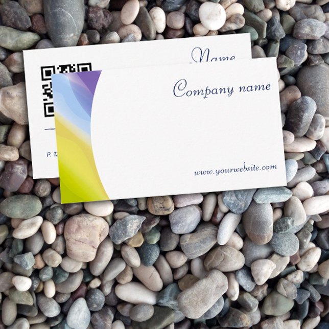 Affärskort för QR-kodutfärdare för unik abstrakt Visitkort (Skapare uppladdad)