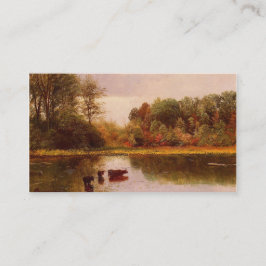 Affärskort för rekreation, kor i vatten visitkort