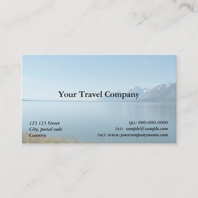Affärskort för resebyråer visitkort (Framsida)