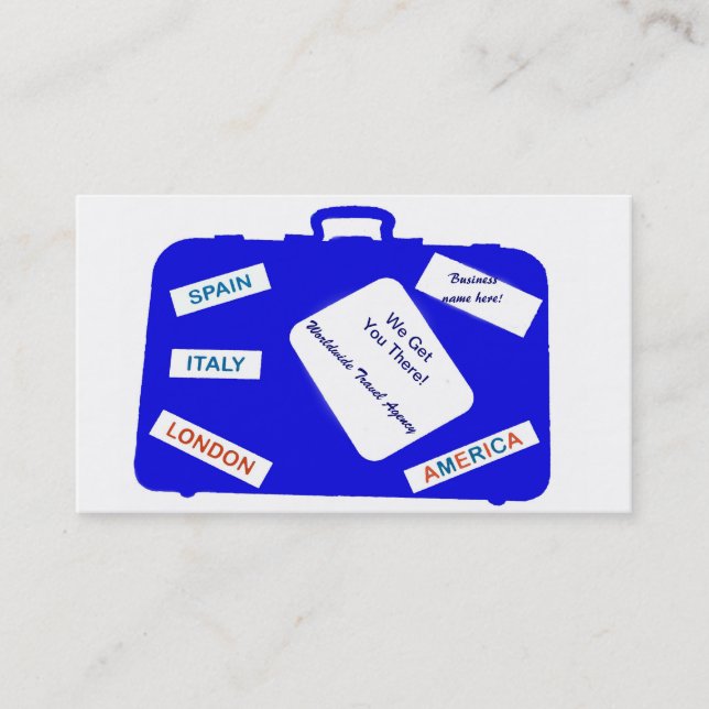 Affärskort för resor visitkort (Framsida)