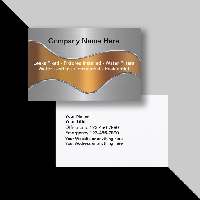 Affärskort för rörmokare visitkort (Skapare uppladdad)