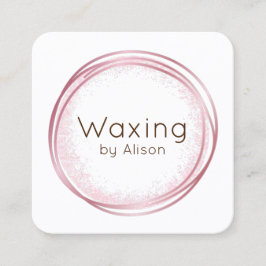 Affärskort för rosa av  fyrkantigt visitkort