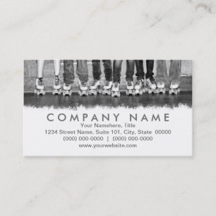 Affärskort för rullskridning visitkort