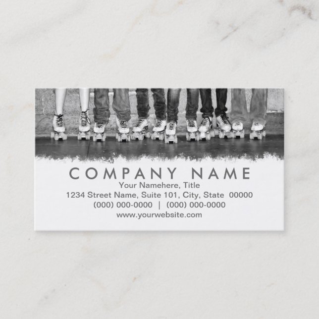 Affärskort för rullskridning visitkort (Framsida)