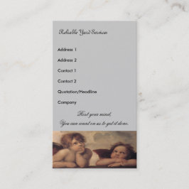 Affärskort för servicetjänst visitkort