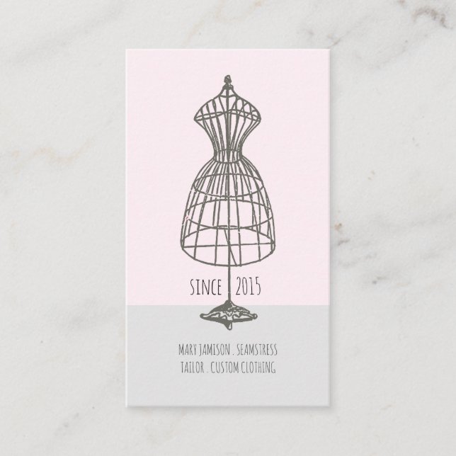 Affärskort för sjötrycksblankettformulär för Vinta Visitkort (Framsida)