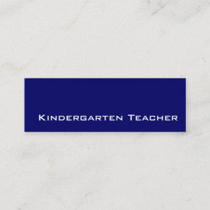 Affärskort för sjövit Kindergarten-lärare Mini Visitkort
