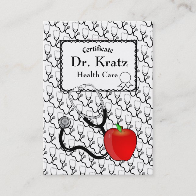 Affärskort för sjukvård visitkort (Framsida)