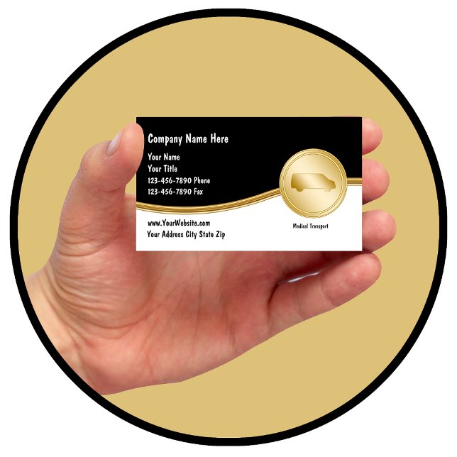 Affärskort för sjukvårdstransporter visitkort (Skapare uppladdad)