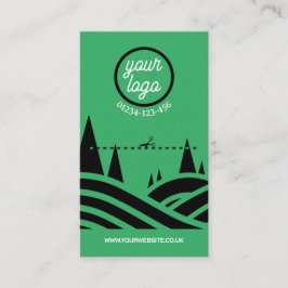 Affärskort för skärande av träd v2 visitkort