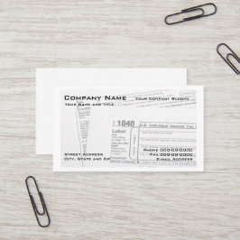 Affärskort för skatteförberedarens federala momsfo visitkort