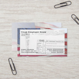 Affärskort för skatteförberedarens federala momsfo visitkort