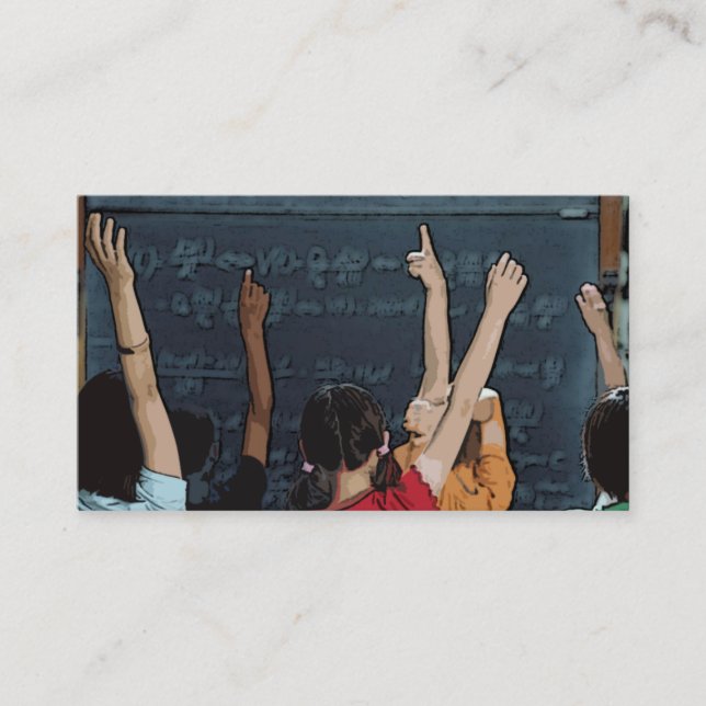 Affärskort för skolelever visitkort (Framsida)