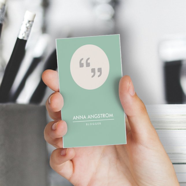 Affärskort för skrivare eller bloggare visitkort (Skapare uppladdad)