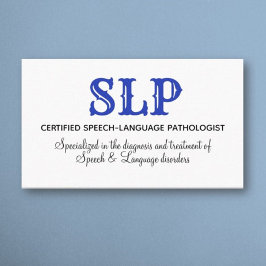 Affärskort för SLP-anpassningsbar Visitkort