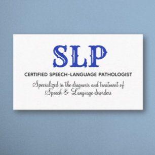 Affärskort för SLP-anpassningsbar Visitkort