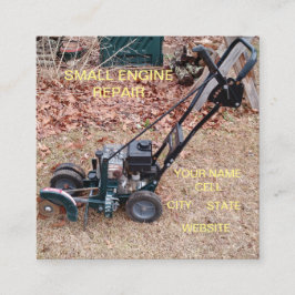 AFFÄRSKORT FÖR SMÅ MOTORREPARATION FYRKANTIGT VISITKORT
