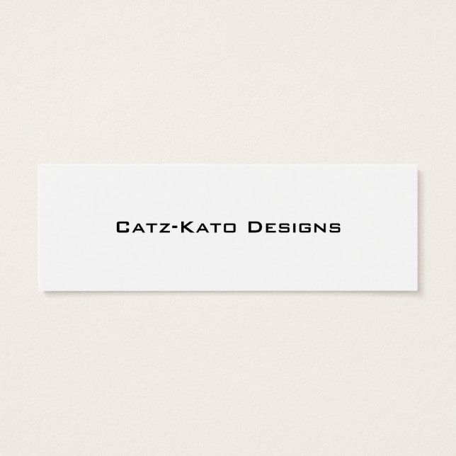 Affärskort för Smala av kedjeavläsning Litet Visitkort (Baksidan)