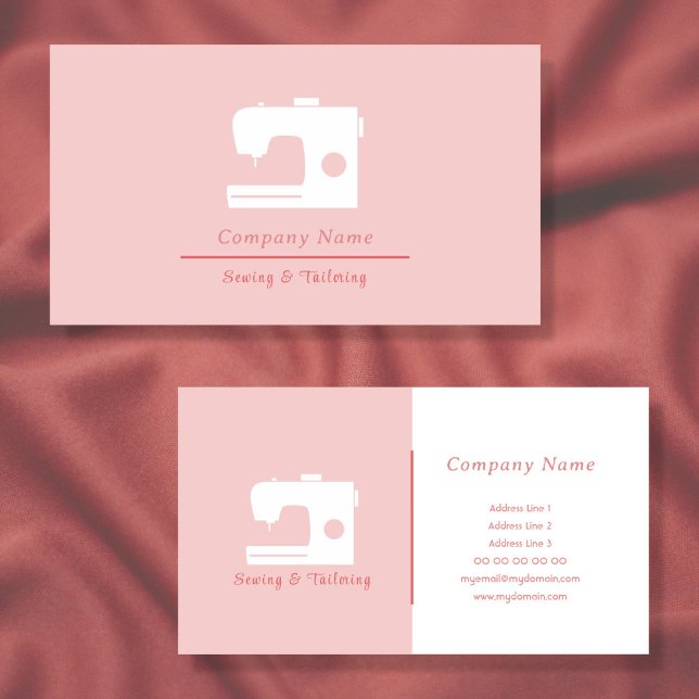 Affärskort för sömnad och segling visitkort (Sewing & Tailoring Business Card)