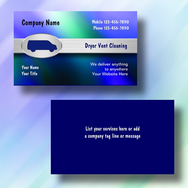 Affärskort för Städning torktumlare Visitkort (Skapare uppladdad)