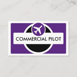 affärskort för svartvit anpassningsbar för lila visitkort