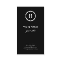 Affärskort för svartvit elegant