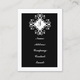 Affärskort för svartvita anpassaden visitkort